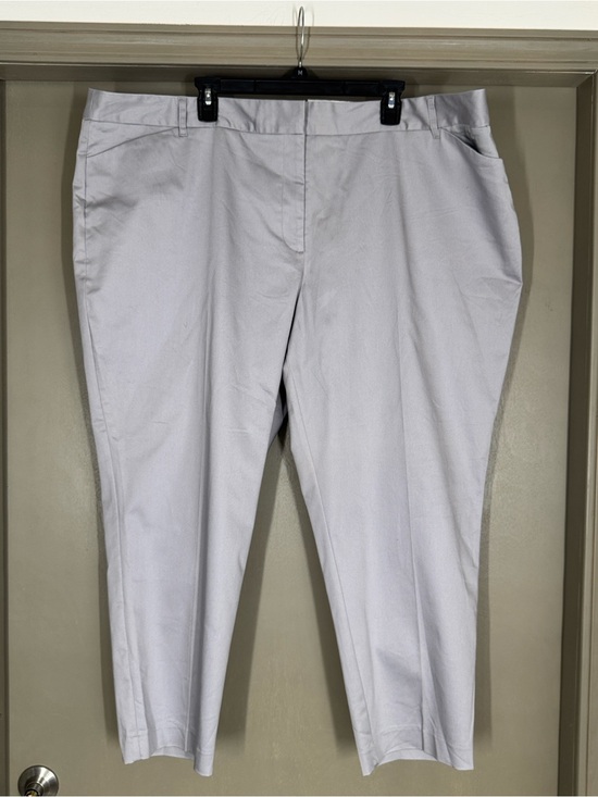 Liz Claiborne Pants - NWT Liz Claiborne Classic Light Gray Straight-Leg Dress Pants Size 24W